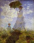 Parasol Canvas Paintings - The Woman With The Parasol